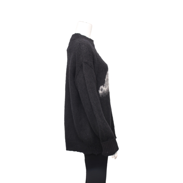 Mohair Logo Sweater Black