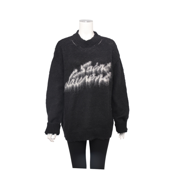 Mohair Logo Sweater Black