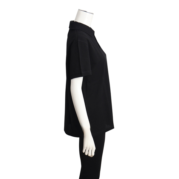 Cotton Logo Polo Shirt Black