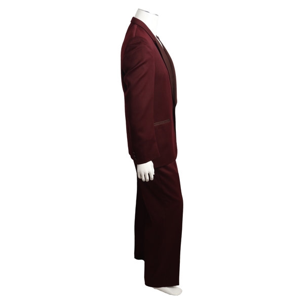 Vintage Wool Blend Tuxedo Suit Burgundy