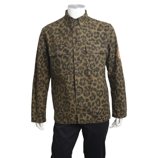 Cotton Camouflage Jacket Green