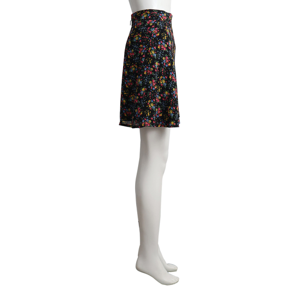 Viscose Floral Mini Skirt Multicolour