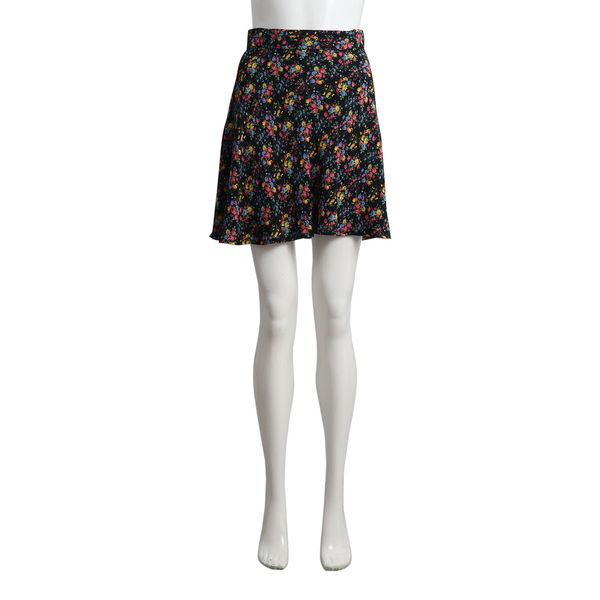 Viscose Floral Mini Skirt Multicolour