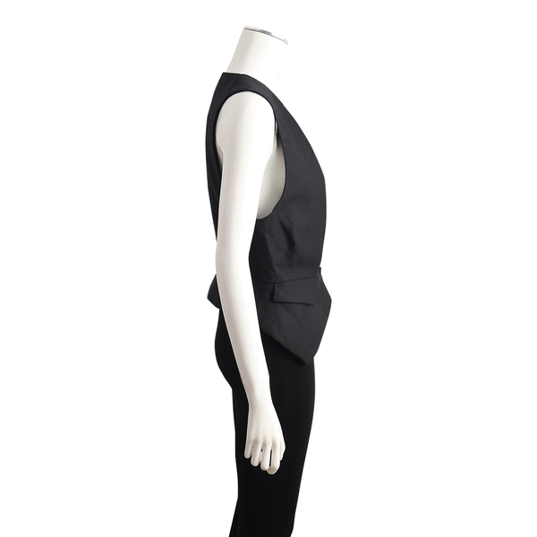 Wool/Mohair Waist Coat Black