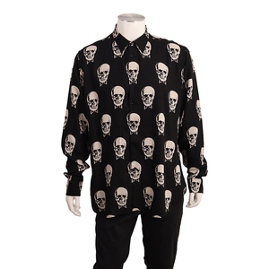 Viscose Skull Print Shirt Black/White