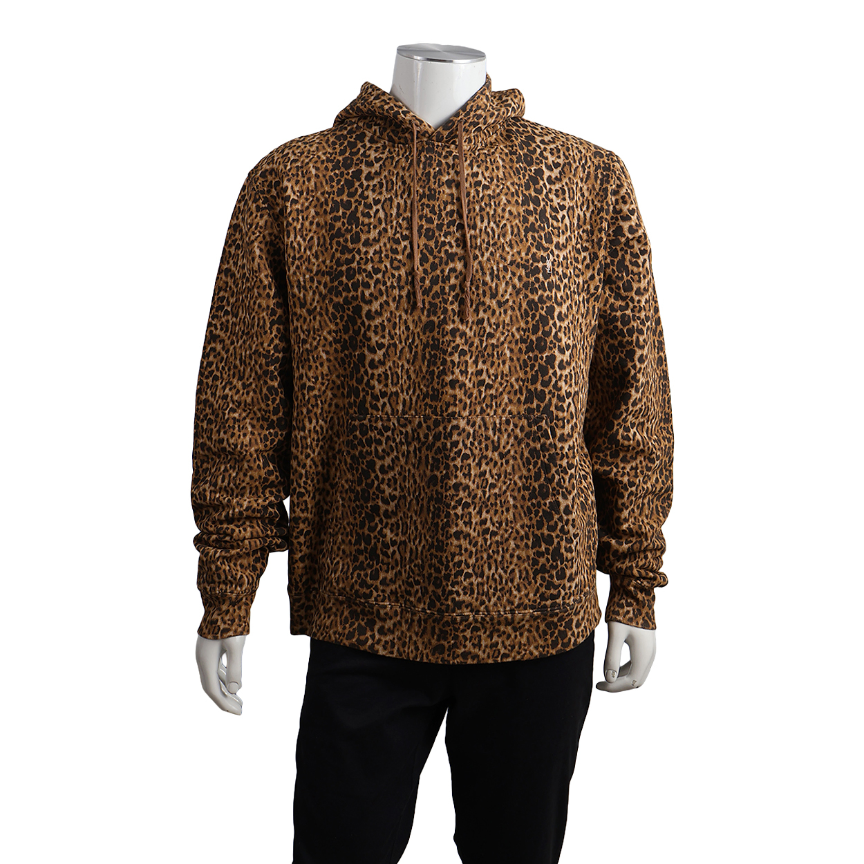 Cotton Hoodie Leopard Print