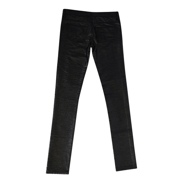 Vinyl Skinny Pants Black