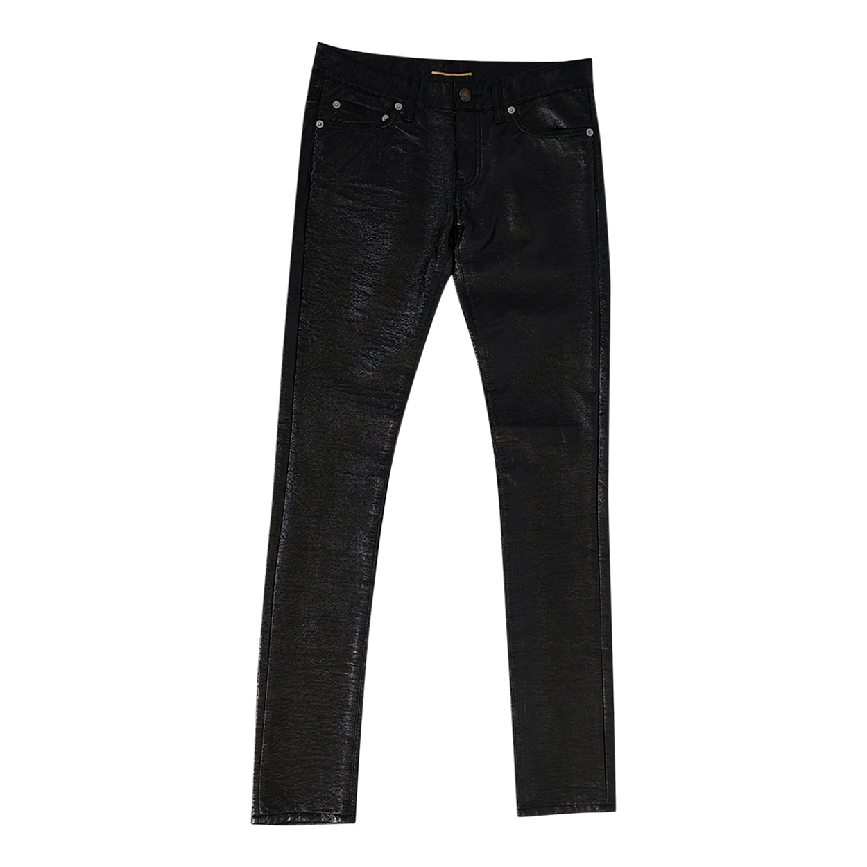 Vinyl Skinny Pants Black
