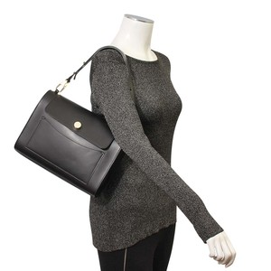 Leather Satchel Black, view 6