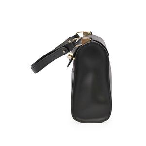 Leather Satchel Black, view 8