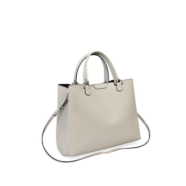 Leather Tote Grey