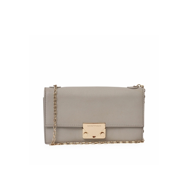 Leather Crossbody Bag Grey