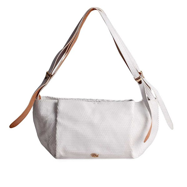 Python Embossed Leather Hobo