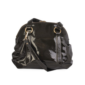 Patent Leather Bag Dark Grey, view 4