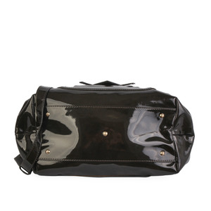 Patent Leather Bag Dark Grey, view 3