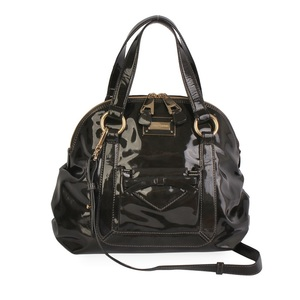 Patent Leather Bag Dark Grey