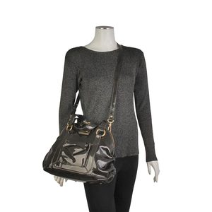 Patent Leather Bag Dark Grey, view 5