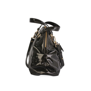 Patent Leather Bag Dark Grey, view 7