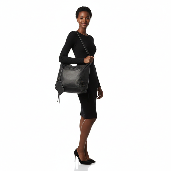 Leather Motor City Bag Black