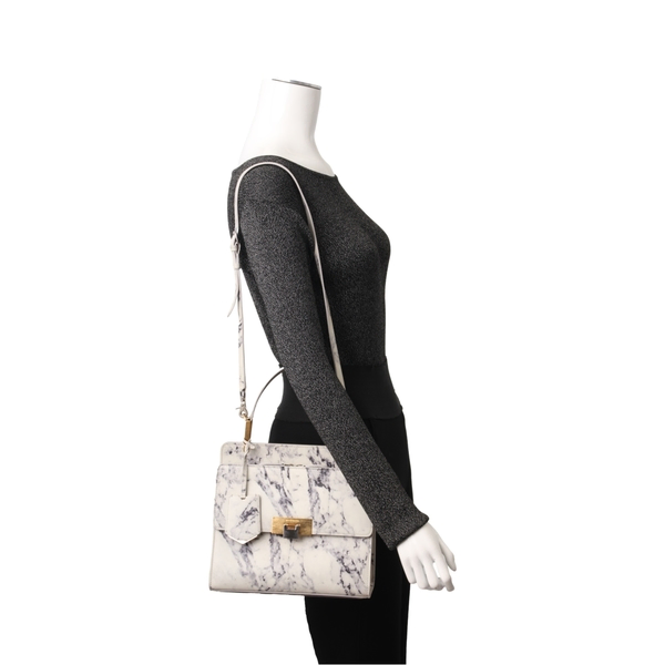 Leather Le Dix Cartable S Bag Marble
