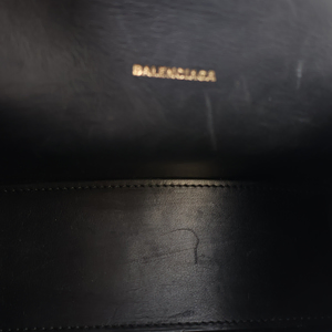 Croc Embossed Hourglass XS Bag Black, view 7