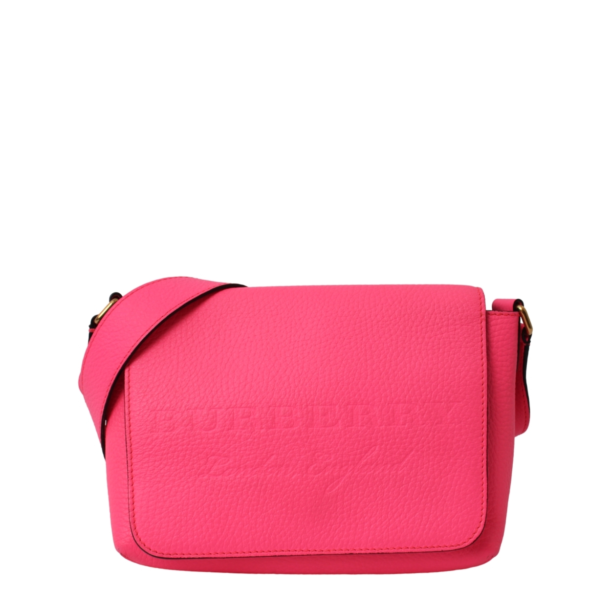 Leather Burleigh Crossbody Neon Pink
