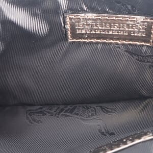 Leather Studded Wristlet Gunmetal, view 7