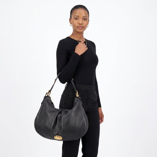 Prorsum Leather Large Hobo Black