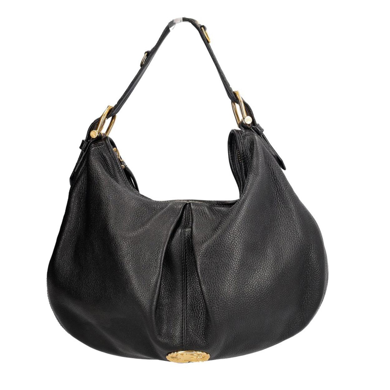 Burberryバッグ BURBERRY Prorsum Leather Large Hobo Black | Luxity