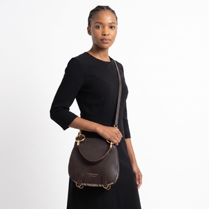 Haymarket Check Bridle Saddle Bag Brown, view 9