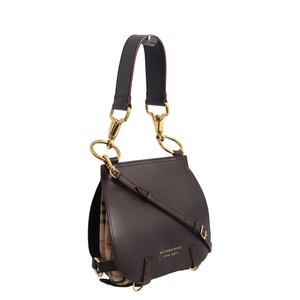 Haymarket Check Bridle Saddle Bag Brown, view 2