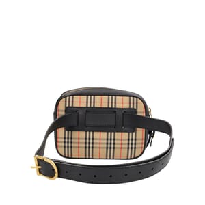 Check/Leather 1983 Link Belt Bag Beige/Black, view 3