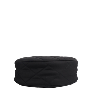 Nylon Horseshoe Crossbody Bag Black, view 6