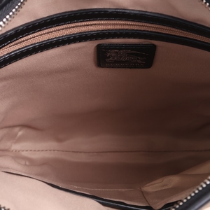 Patent/Coated Canvas Check Dryden Shoulder Bag Beige/Black, view 7