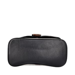 Leather/Canvas Shellwood Crossbody Bag Black/Beige, view 7