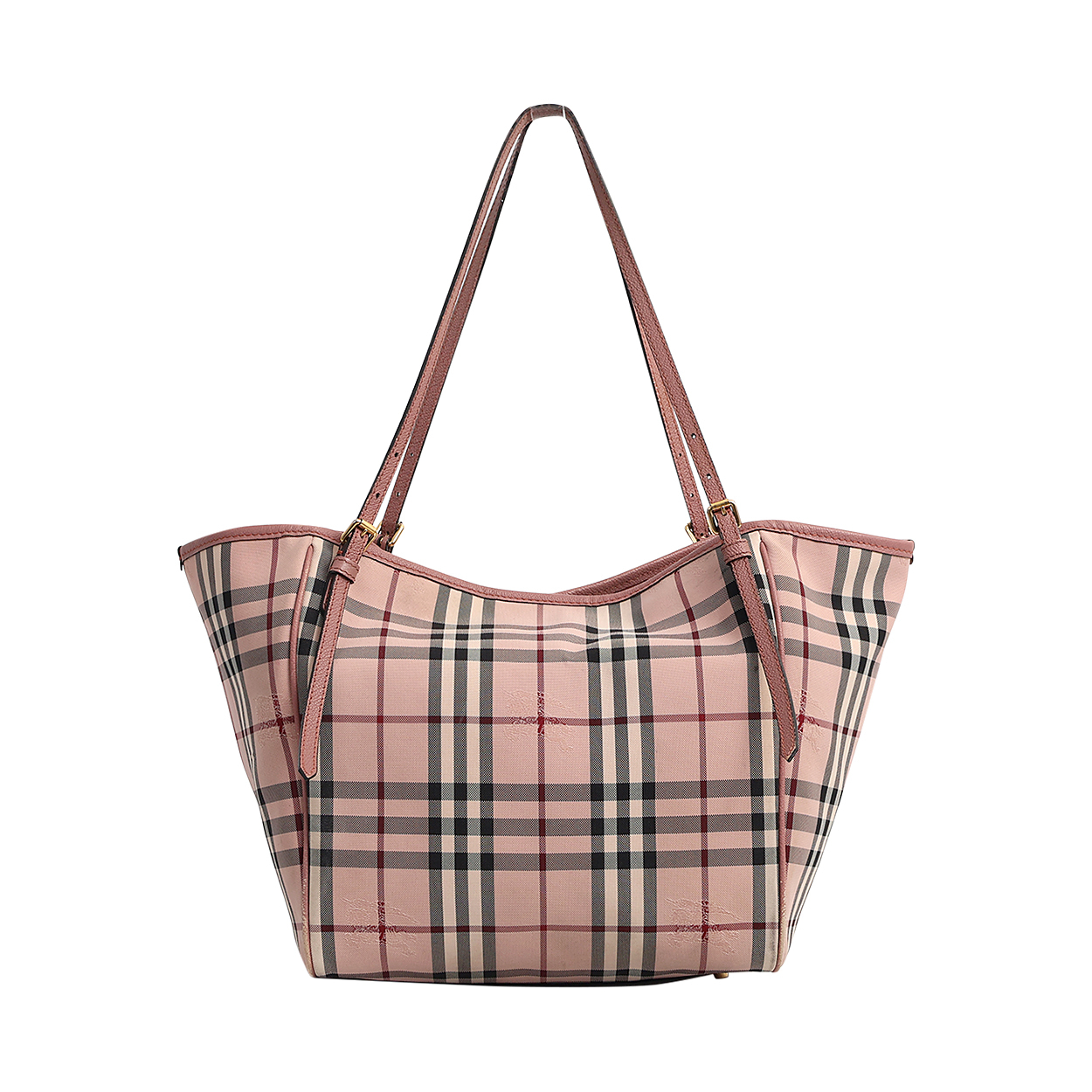 Check Canterbury Small Tote Dusty Pink