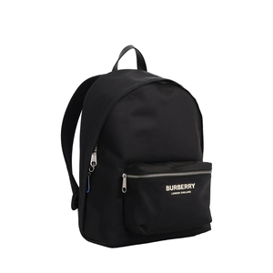 Nylon Logo Backpack Black, view 2