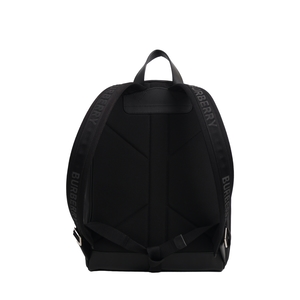 Nylon Logo Backpack Black, view 3