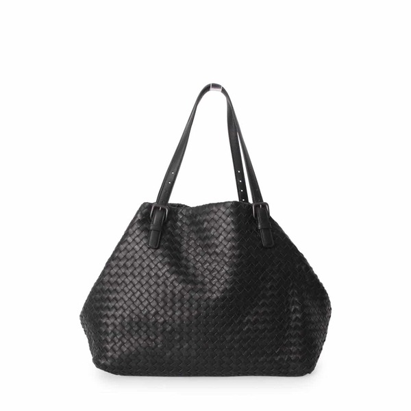 BOTTEGA VENETA Nappa Intrecciato Medium Cesta Tote Black | Luxity