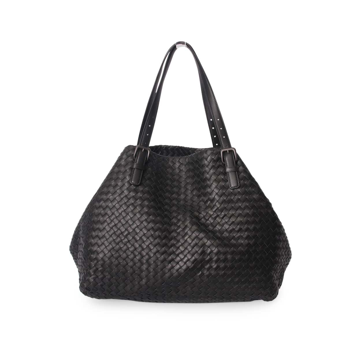 BOTTEGA VENETA Nappa Intrecciato Medium Cesta Tote Black | Luxity
