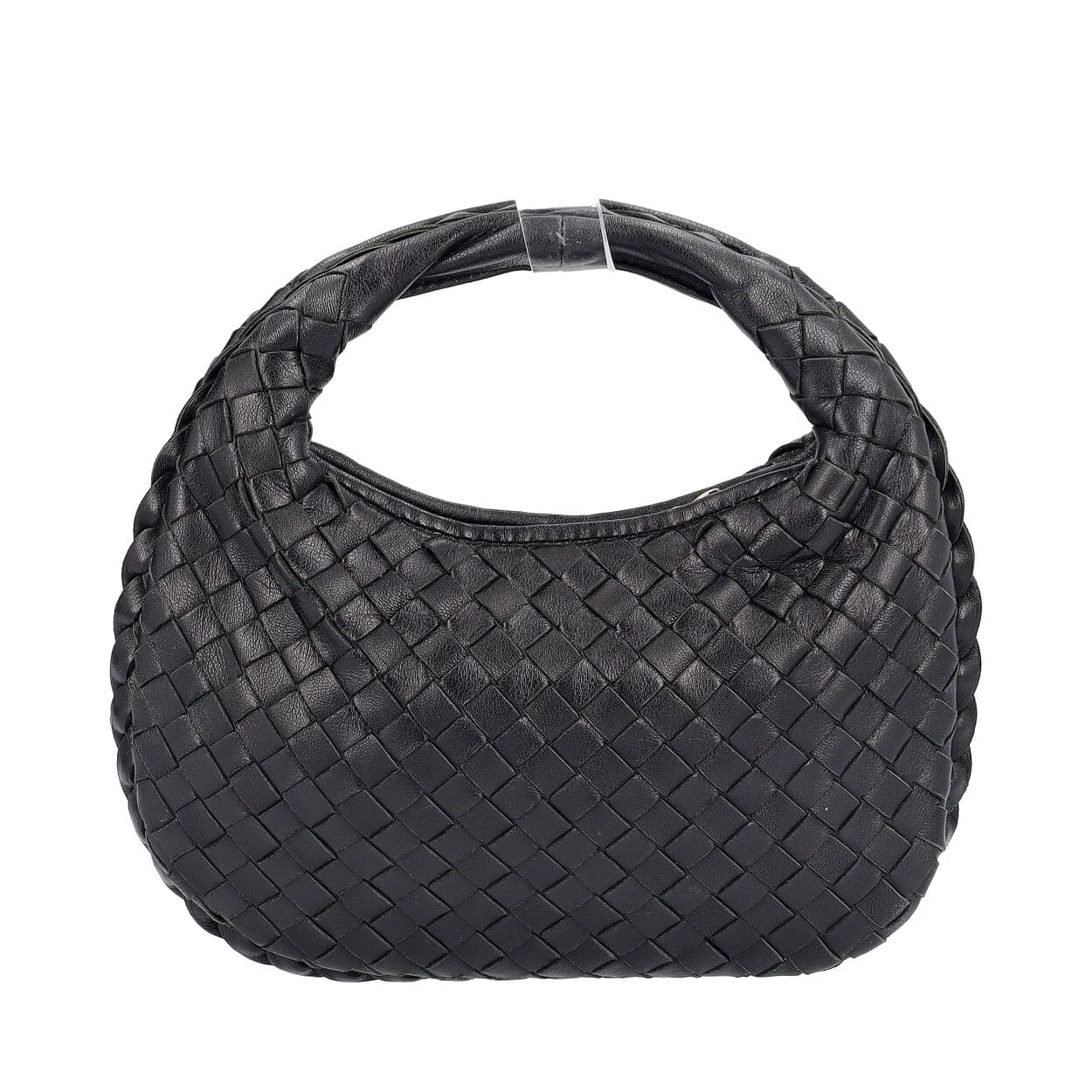 BOTTEGA VENETA Leather Intrecciato Leather Mini Hobo Black | Luxity