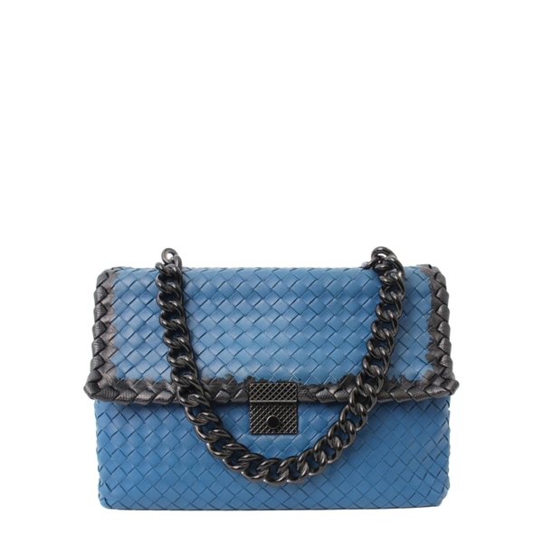 Intrecciato Olimpia Bag Blue/Black