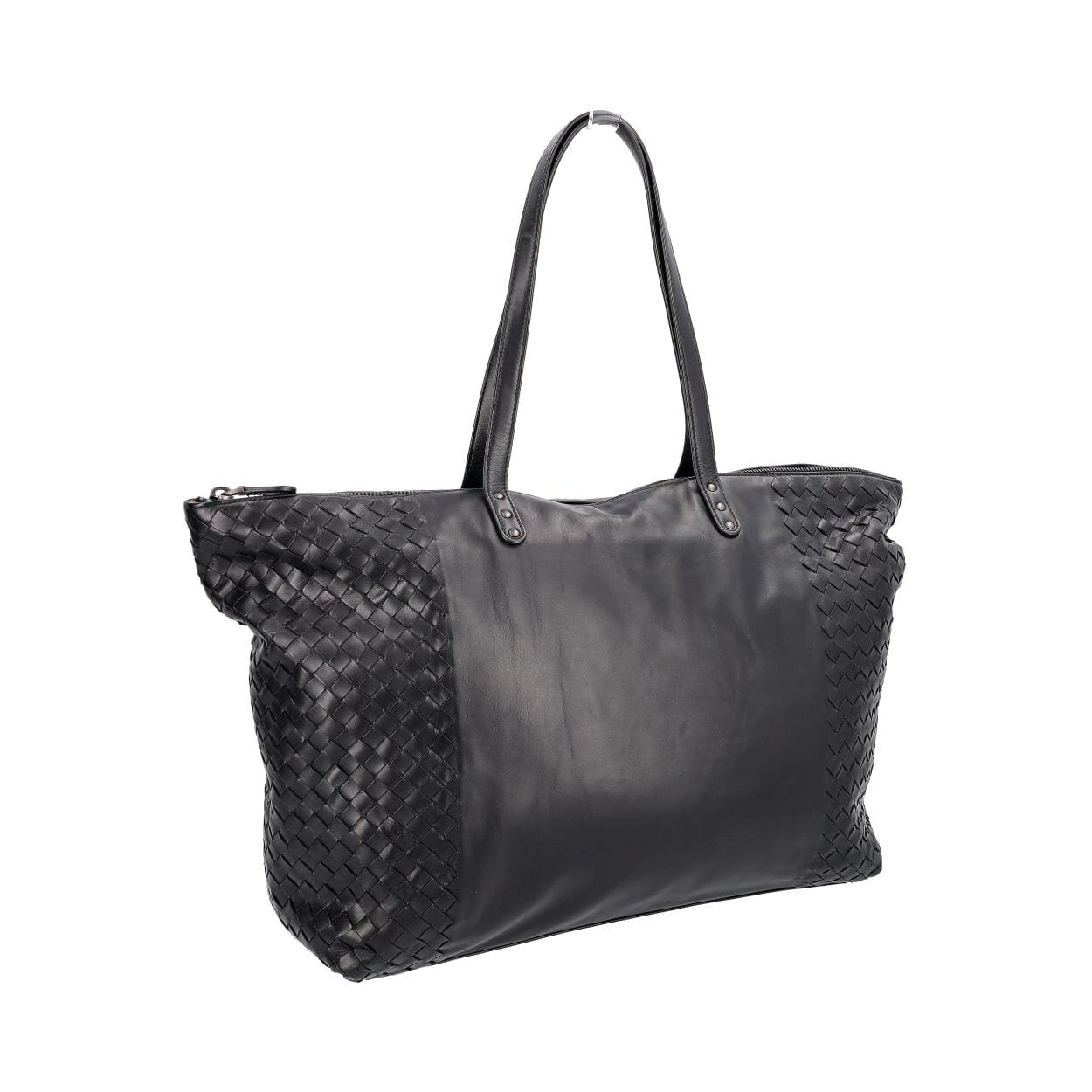 BOTTEGA VENETA Intrecciato Large Tote Black | Luxity