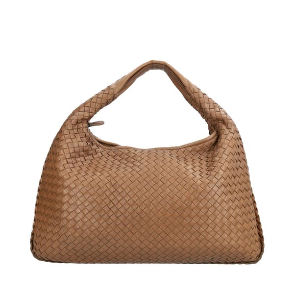 Intrecciato Veneta Hobo Large Brown