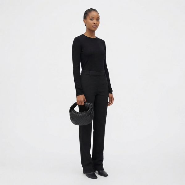 Napa Intrecciato Mini Jodie Hobo Black