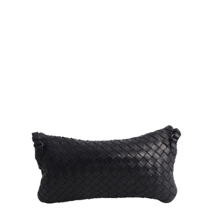 BOTTEGA VENETA Intrecciato Mini Flap Shoulder Bag Navy | Luxity