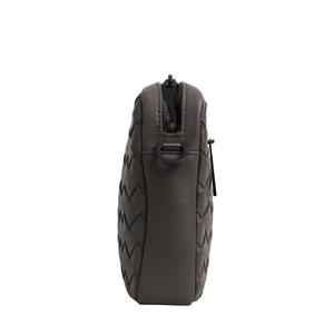 Intrecciato Crossbody Bag Grey/Black, view 6