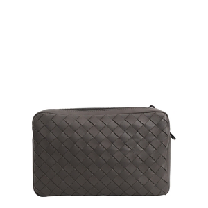 Intrecciato Crossbody Bag Grey/Black, view 3