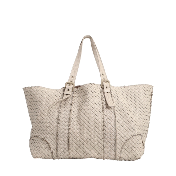 Intrecciato Large Hobo Off White