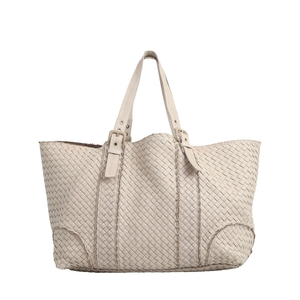 Intrecciato Large Hobo Off White, view 3